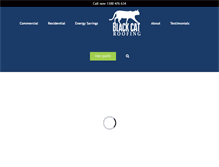 Tablet Screenshot of blackcatroofing.com.au